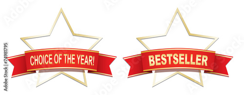 Bestseller label.