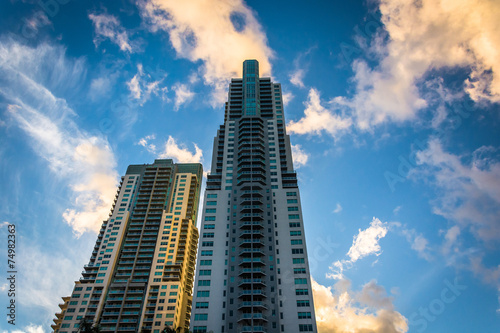 Skyscrapers in Miami, Florida.