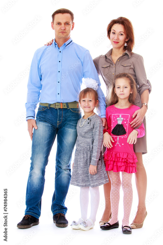 Photo of a young family.