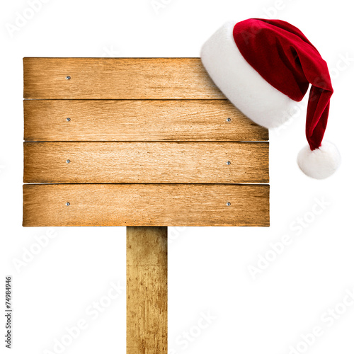 Holzschild zu Weihnachten