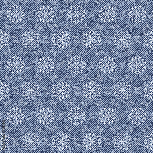 Seamless denim background