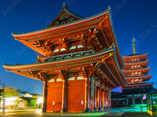 Senso-ji, Temple in Asakusa, Tokyo, Japan.