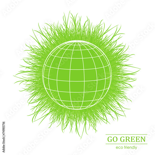 Illustration of eco friendly planet