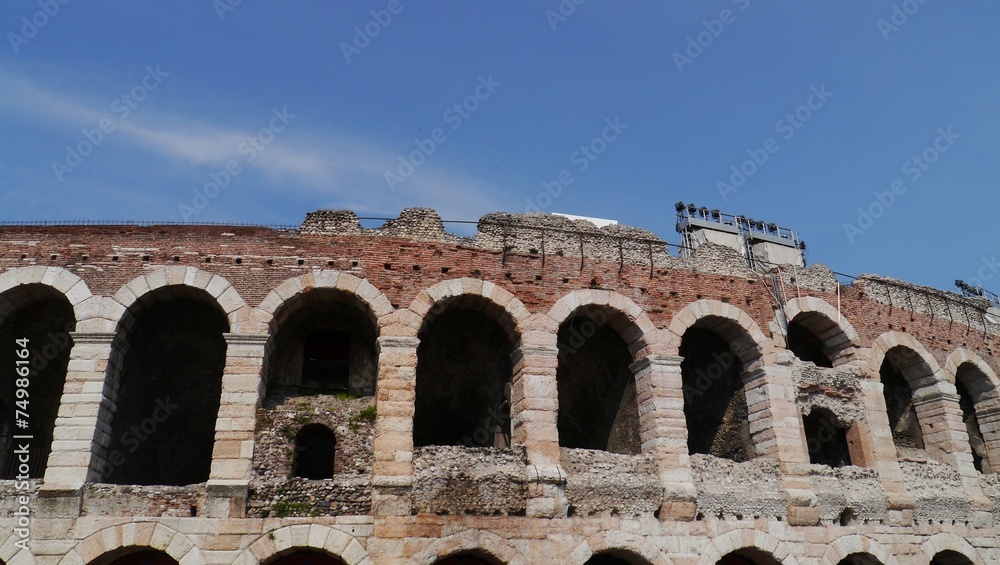 The Verona Arena in Verona in Italy