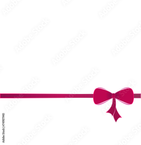 nastro con fiocco rosa