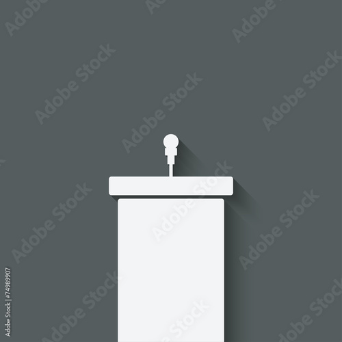 podium with microphone