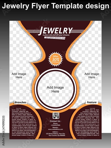 Jewelry Flyer Template Design