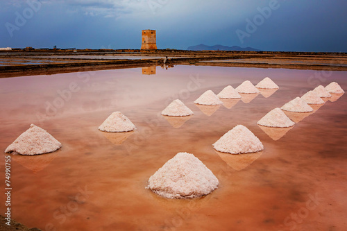 Photography Mounds of salt in the Museum of Salt