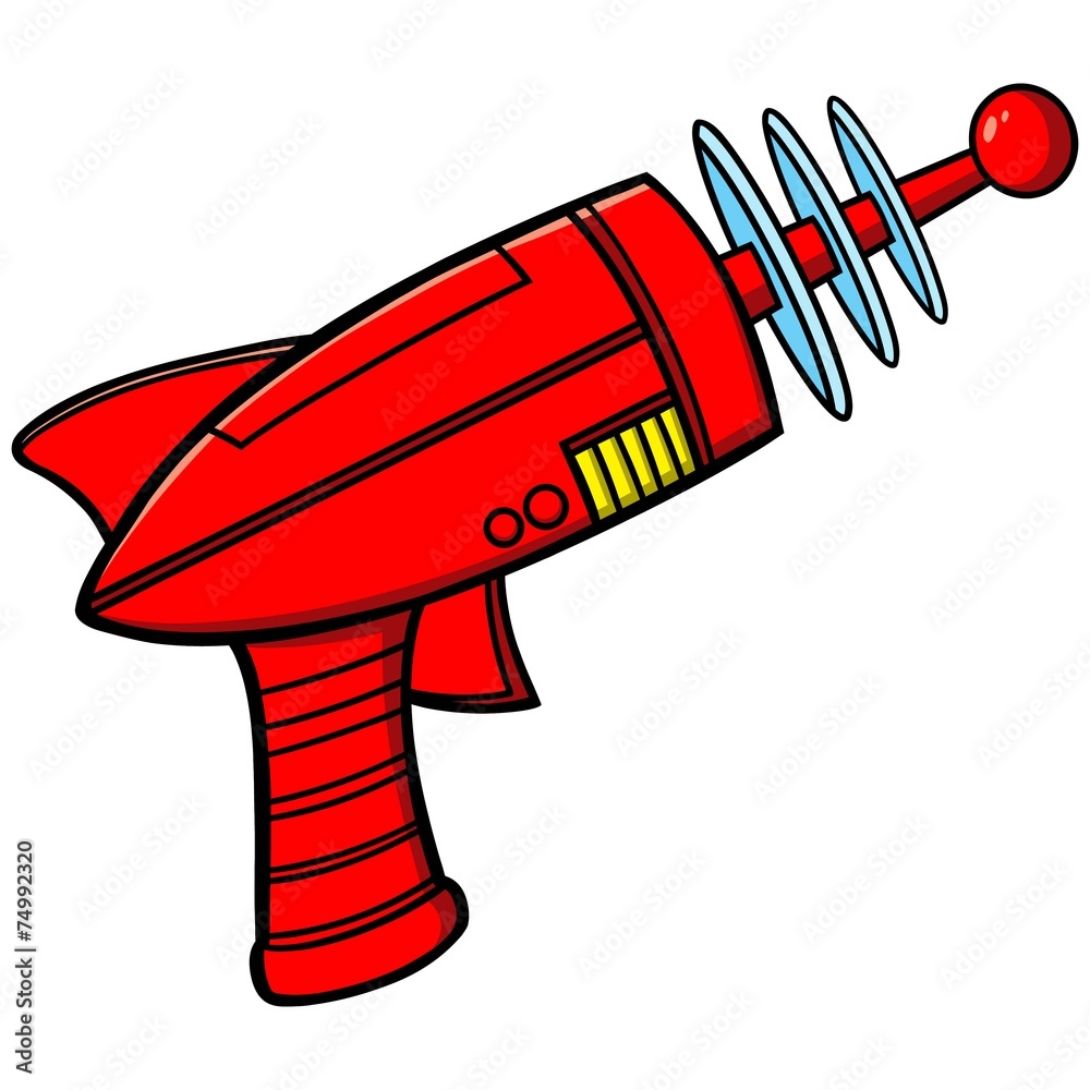 Naklejka premium Ray Gun