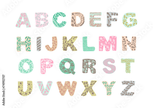 drawing font on white background