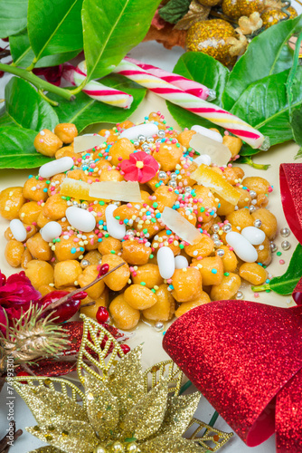 Struffoli neapolitan food photo