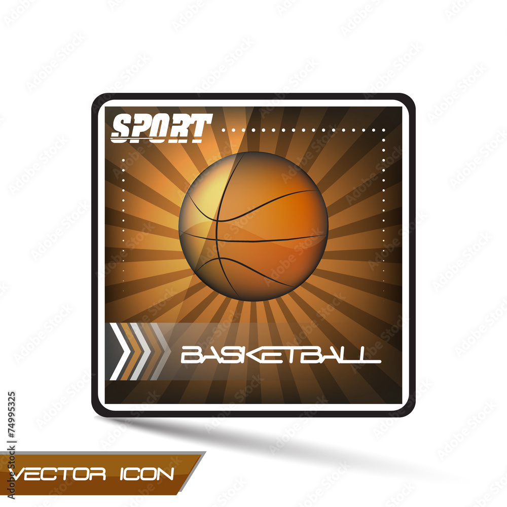 Sport vector icon - basketball