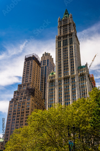 The Woolworth Building in Lower Manhattan, New York. photo