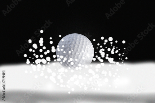 golf ball in winter