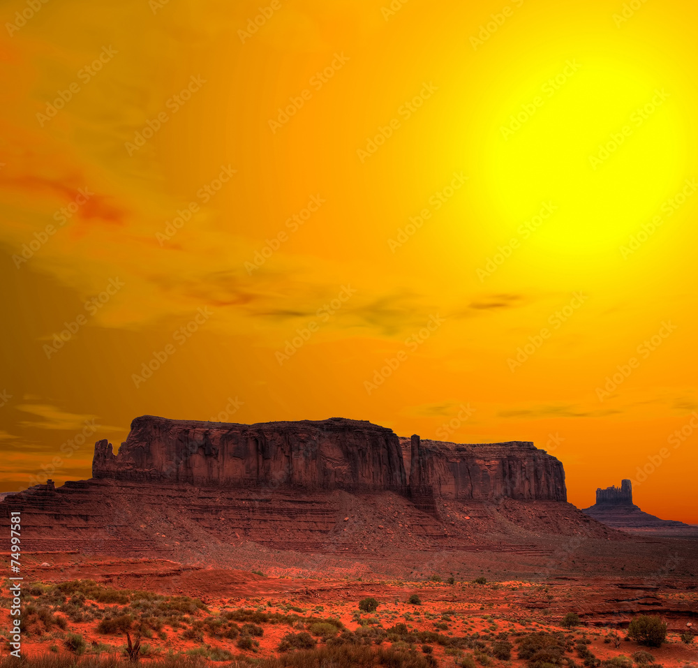 Warm Skies Monument Valley