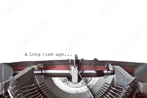 Vintage Typewrite Writing 