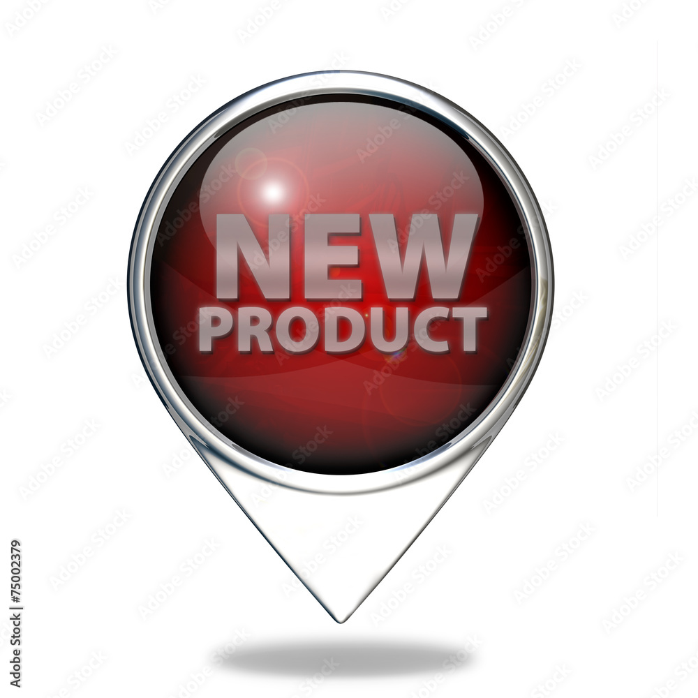 new product pointer icon on white background new product pointer icon on white background