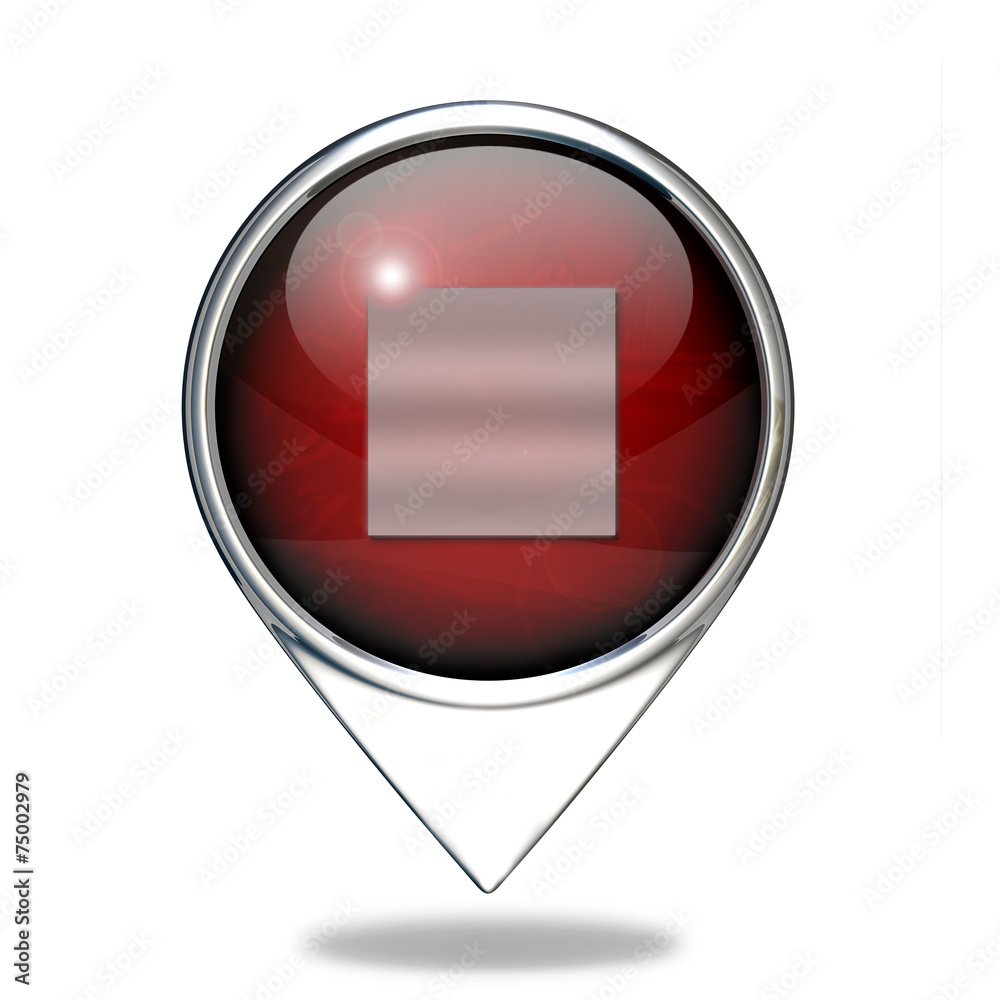 stop pointer icon on white background stop pointer icon on white background