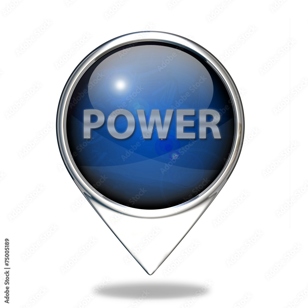 power pointer icon on white background power pointer icon on white background