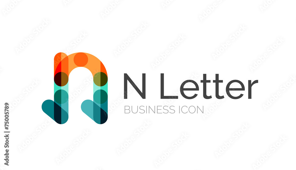 Minimal font or letter logo design