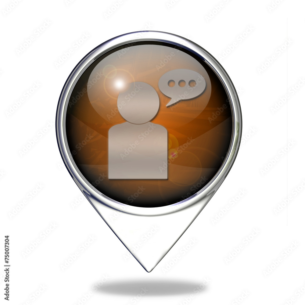 forum pointer icon on white background forum pointer icon on white background