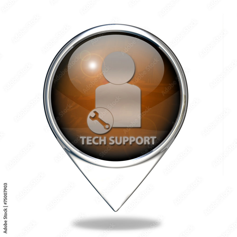 Support pointer icon on white background Support pointer icon on white background