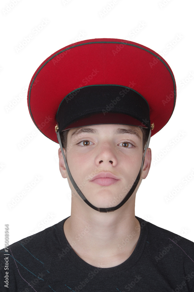 cute boy in the military cap cute boy in the military cap