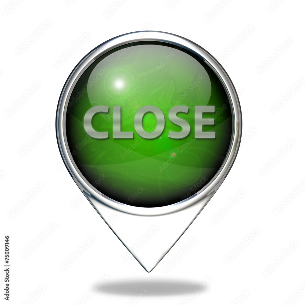 close pointer icon on white background close pointer icon on white background