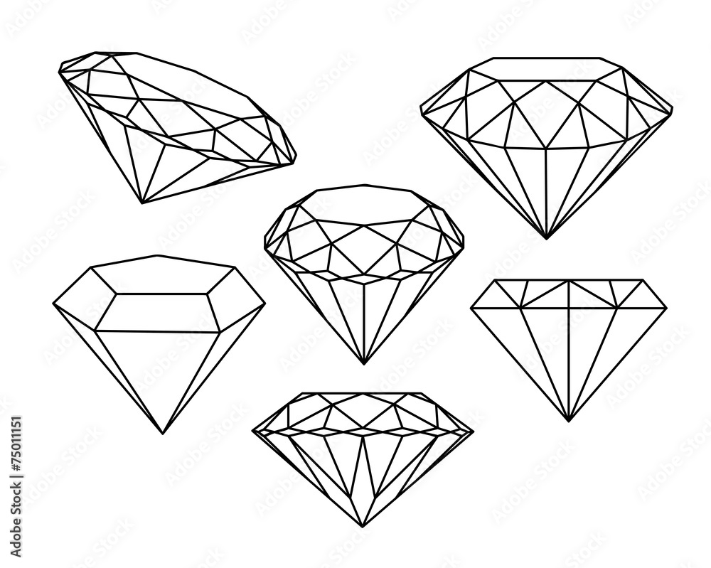 © gilbertc - Set of diamonds icons. Vector illustration. © gilbertc - Set of diamonds icons. Vector illustration.