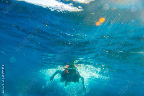 Boy Snorkeling