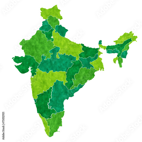 インド　地図　国
