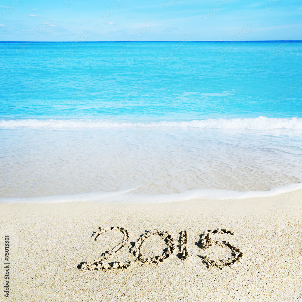 Welcoming the new year of 2015 at the beach Welcoming the new year of 2015 at the beach