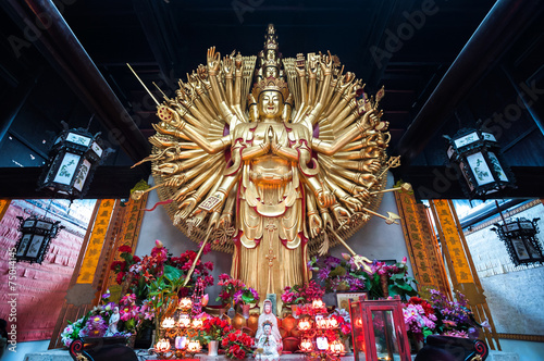 Thousand Hands Guanyin at Lushan Temple, Changsha photo