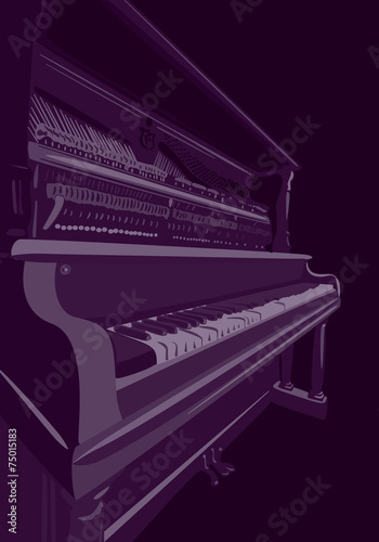 Purple piano