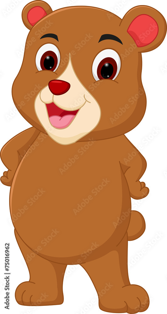 Fototapeta premium Brown Bear cartoon