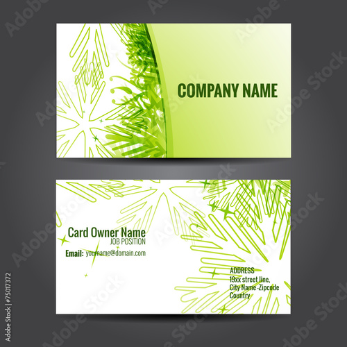  stylish green business template © Pinnacleanimates