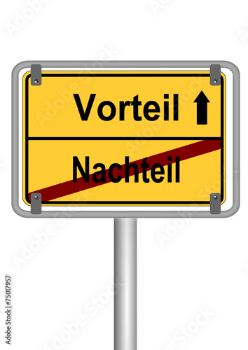 Vorteil vs. Nachteil