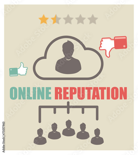 online reputation - une étoile