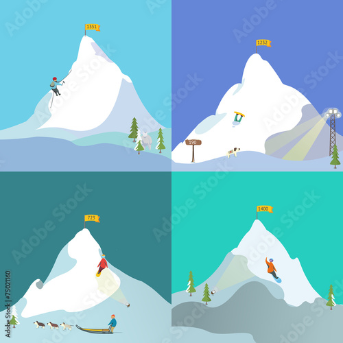 Winter mountains