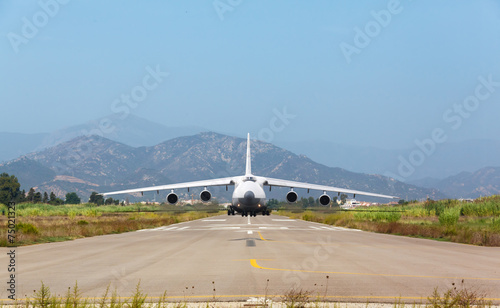 White heavy cargo jet photo