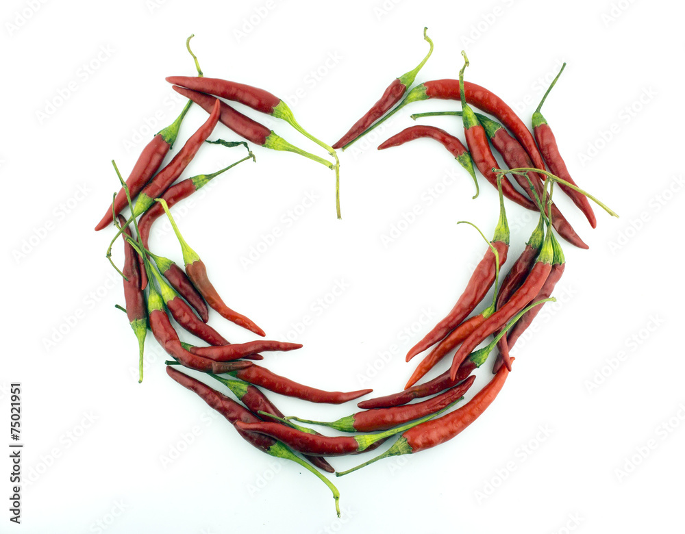 heart of chili pepper