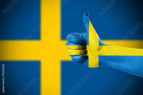 Wallpaper Mural National flag of Sweden