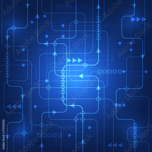 Abstract technology concept background. Beautiful colors