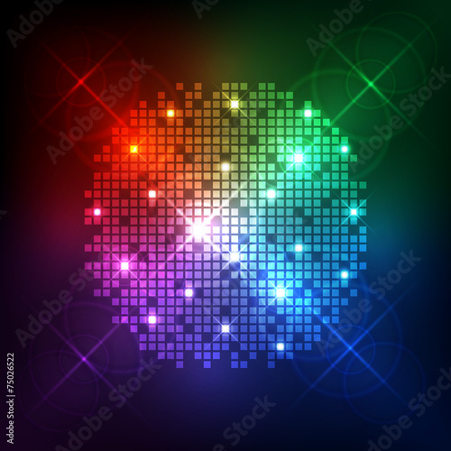 illustration of colorful musical bar showing volume background