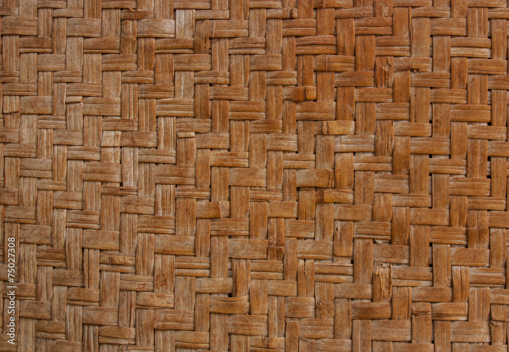 Background woven handicrafts from bamboo.