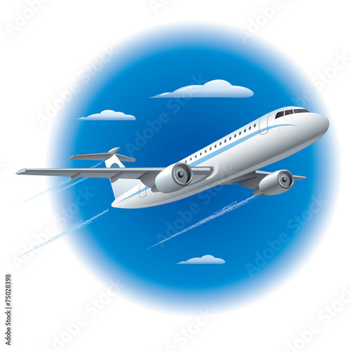 flying airplane