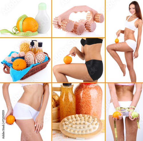 Body care collage. Healthy ...