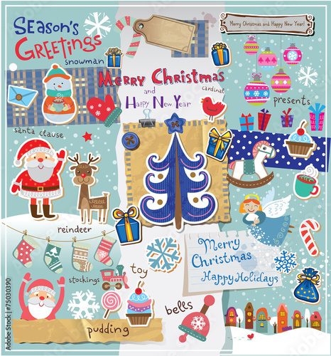 Christmas scrapbook set.