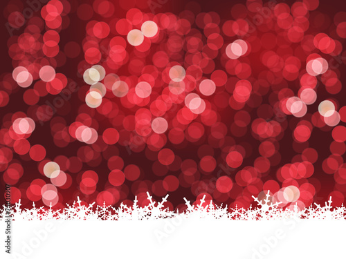 CHRISTMAS LIGHTS and SNOWFLAKES Background (merry happy)