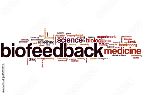 Konstfotografi Biofeedback word cloud